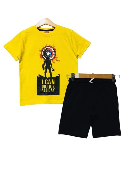 Captain America Yellow Nicker Suit Boys