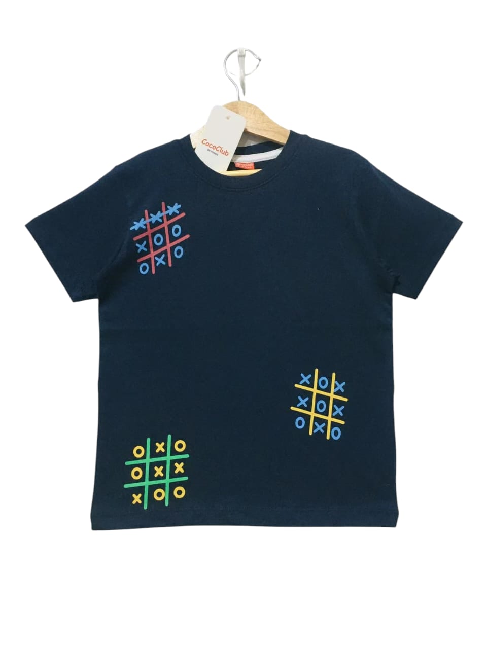 Tic Tac Print Navy T-Shirt Boys