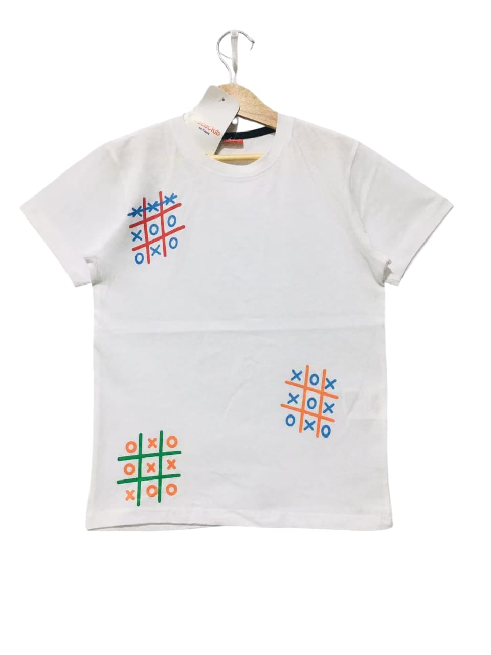Tic Tac Print White T-Shirt Boys