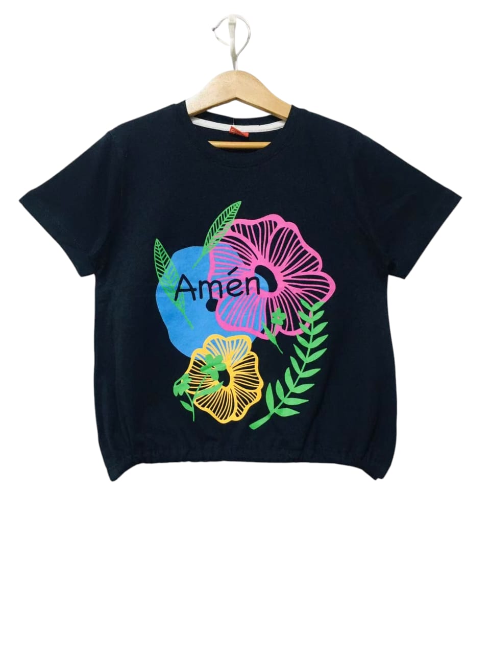 Amen Navy T-Shirt Girls