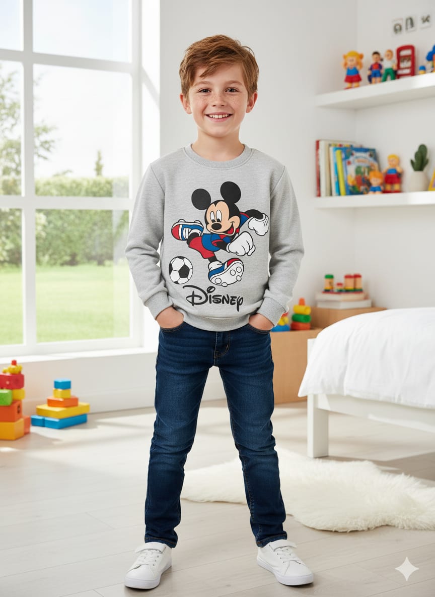 Disney gray sweatshirt- Boys (R-93)