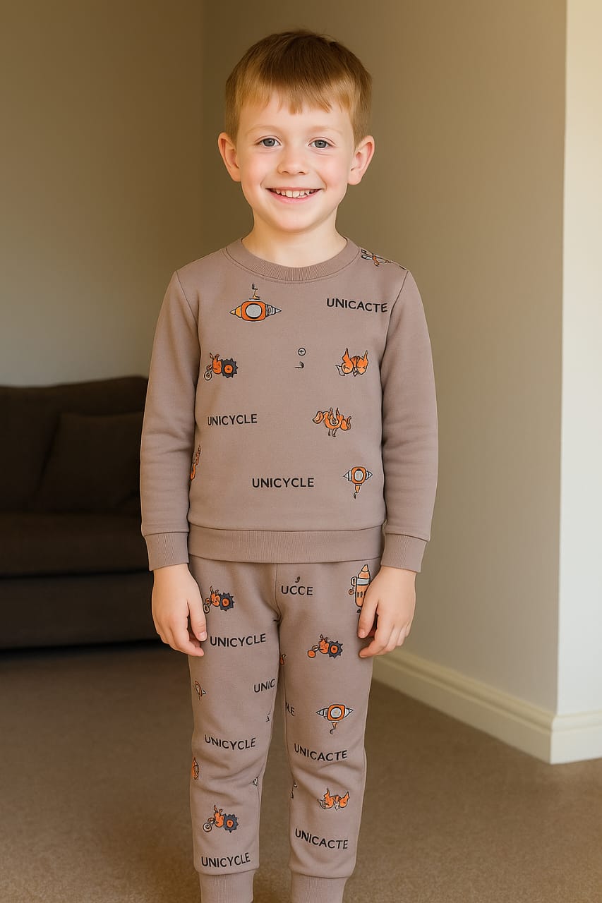 UNICYCLE brown track suit -Boys
