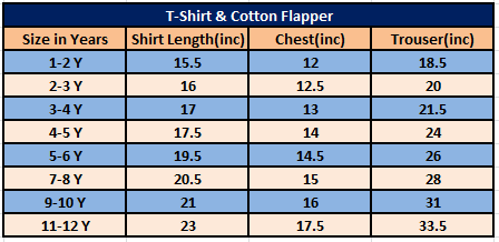 Fun sky blue T-shirt & flapper- Girls