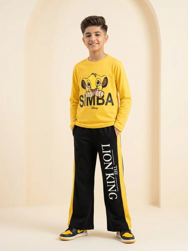 Simba Yellow Baggy Trouser Shirt for Boys (157 N)