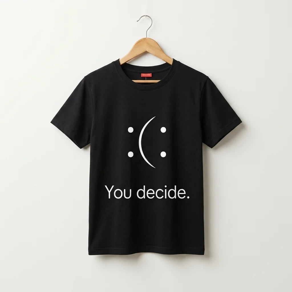 You Decide Black T-Shirt For Boys (159N)
