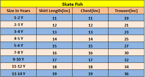 Black Leaves Print White Skate Fish- Girls