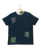 Tic Tac Print Navy T-Shirt Boys