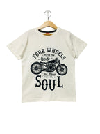 Four Wheels Cream T-Shirt Boys