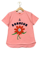 Bonheur Peach T-Shirt Girls