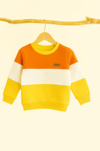 Three penal orange and yellow sweatshirt-Boys (R-99)