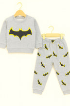 Batman print gray track suit-Boys (R-52)