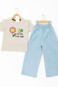 It's cool ski T-shirt & flapper-Girls