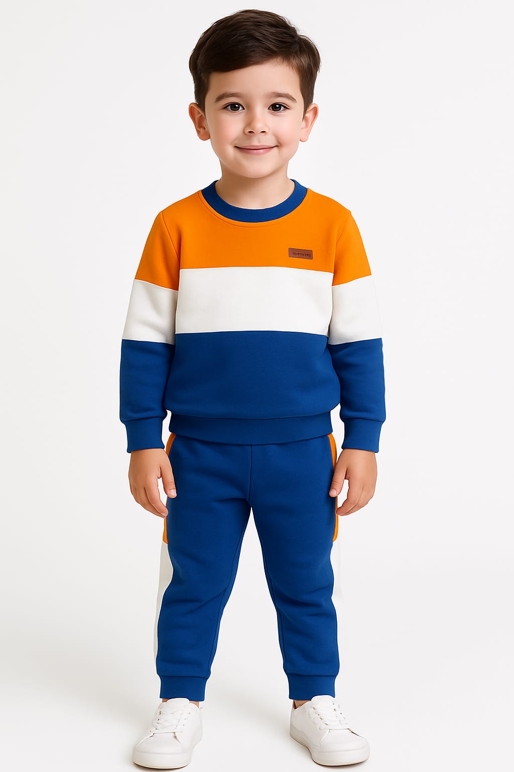 Three penal orange and blue track-suit- Boys (R-54)