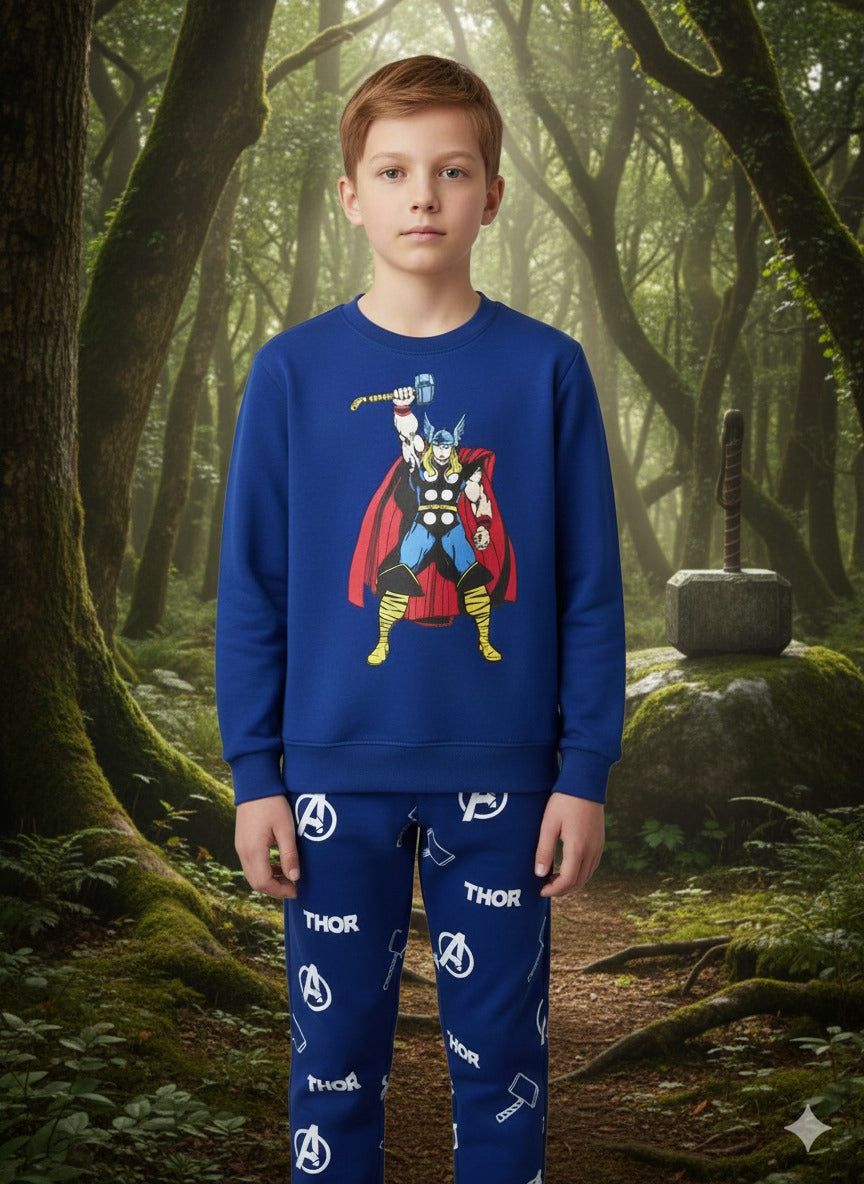 Thor print blue track suit- Boys (R-47)