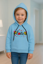 Honey love sky hoodie-Girls