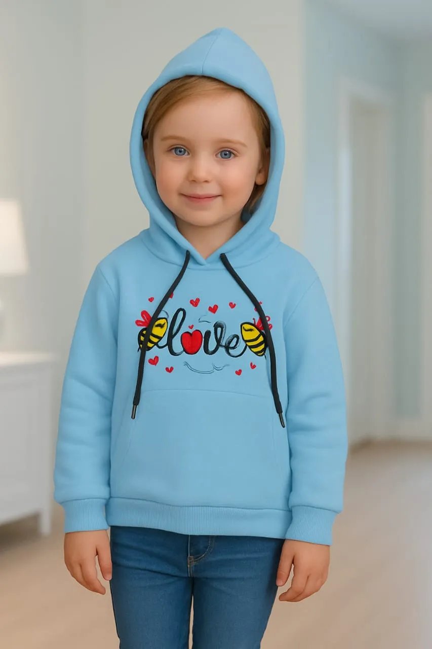 Honey love sky hoodie-Girls(R-123)