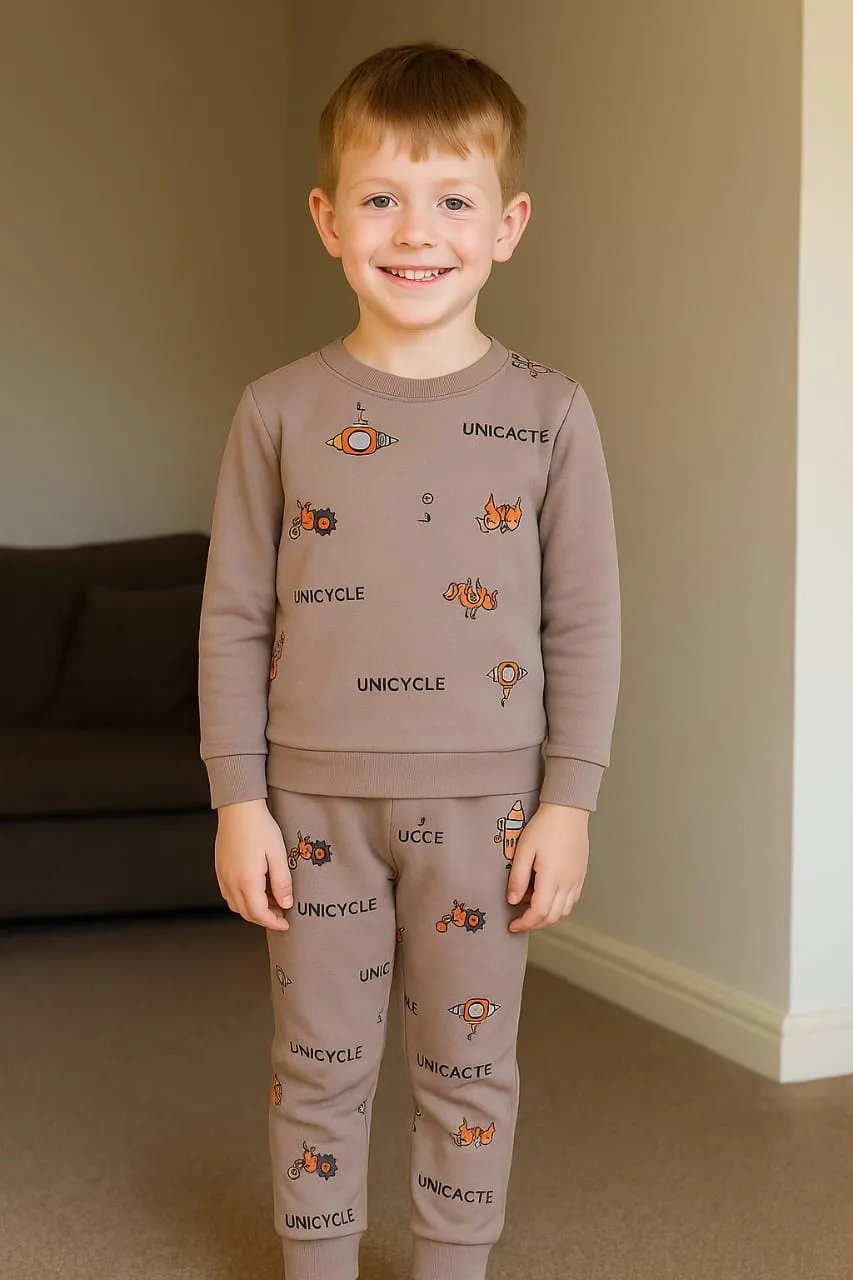 UNICYCLE brown track suit -Boys