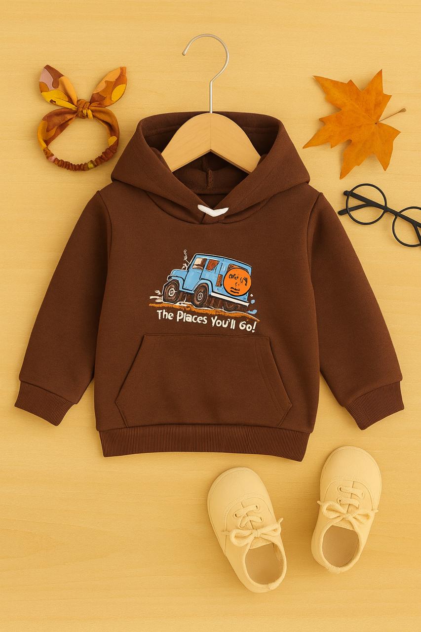 Blue van adventure brown hoodie- Boys(R-105)