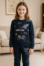 Still win game navy track suit- Girls(R-24)