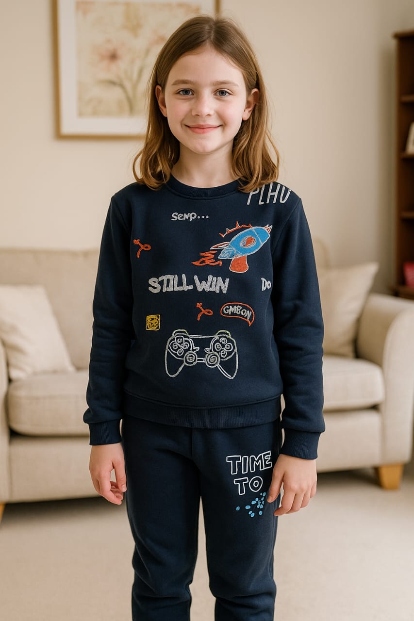 Still win game navy track suit- Girls(R-24)