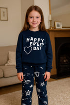 Happy every day blue track suit- Girls(R-6)