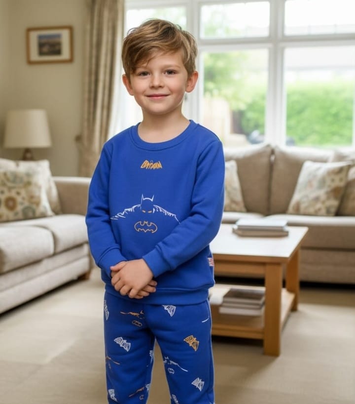 Batman print blue track suit- Boys(R-61)