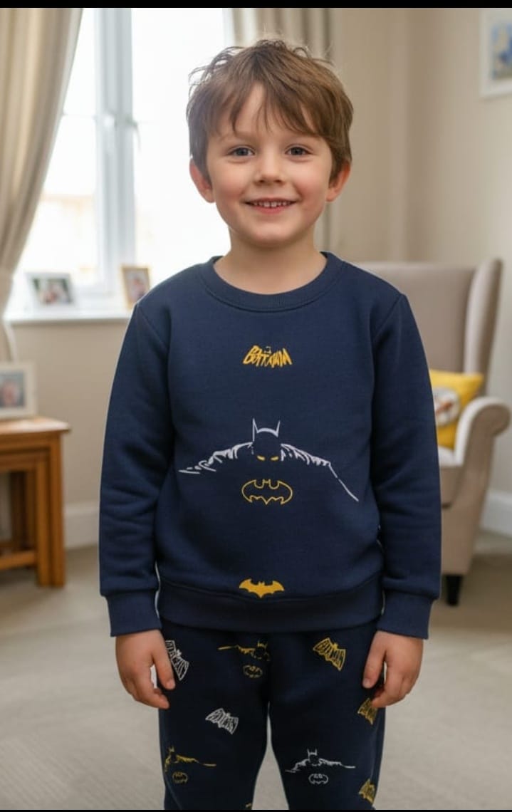 Batman print navy track suit- Boys(R-45)