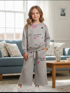 Musical instrument gray flapper track suit- Girls(R-28)