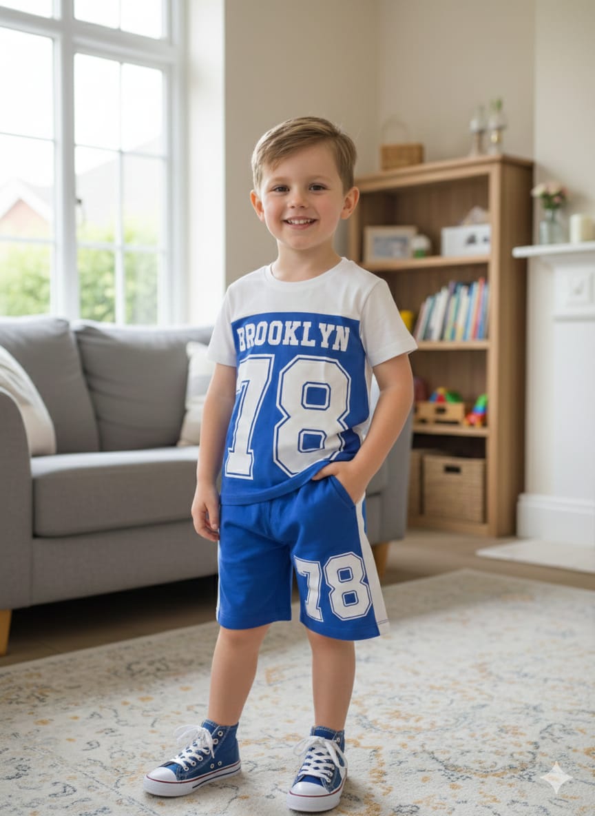 Brooklyn champ royal blue nicker suit- Boys