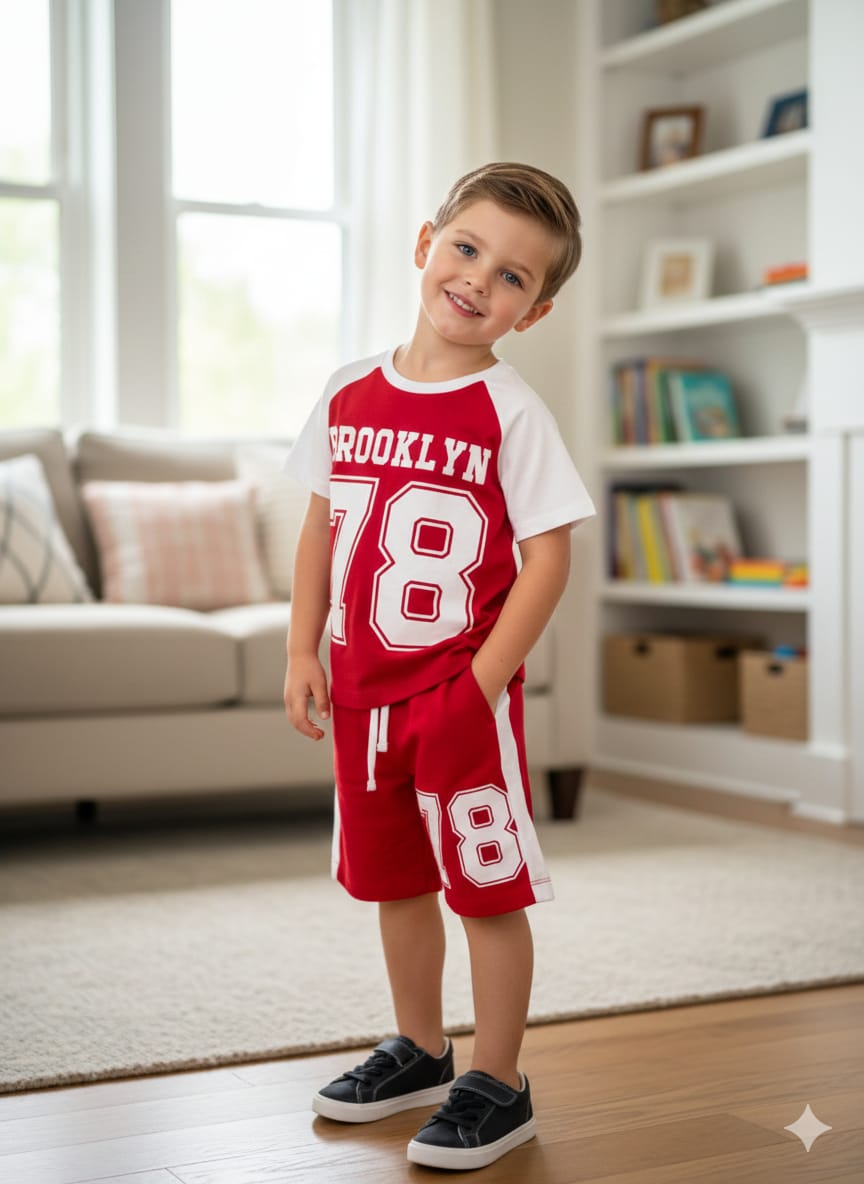 Brooklyn red nicker suit-Boys