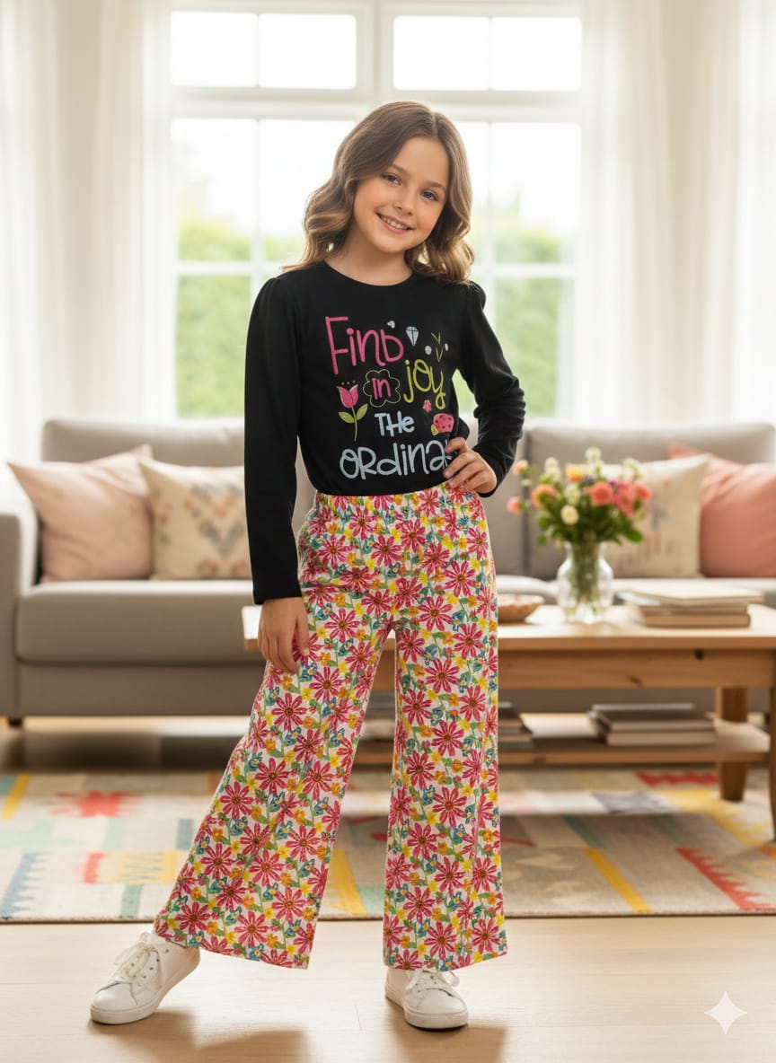 Find joy T-Shirt & Flapper- Girls