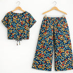 Multiple dots print Blue skate Fish- Girls