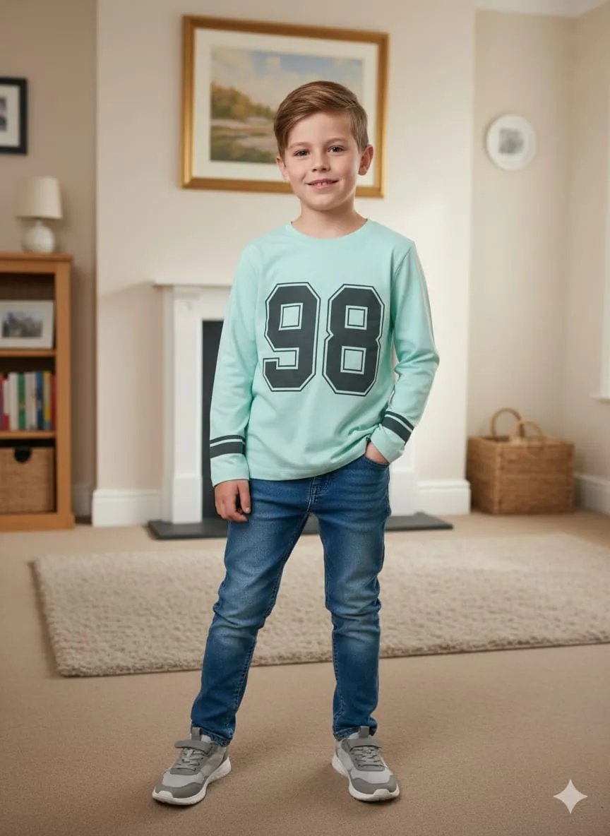 98 Print Sky  T-Shirt -Boys