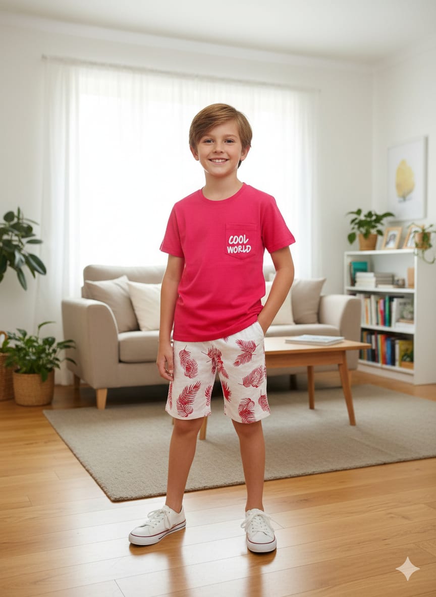 Cool World REd Nicker Suit-Boys