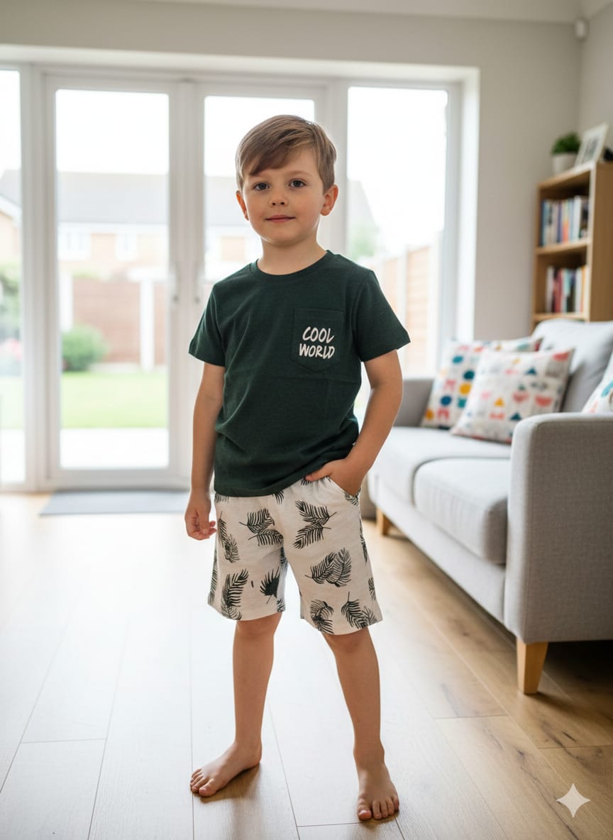 Cool World Green Nicker Suit- Boys