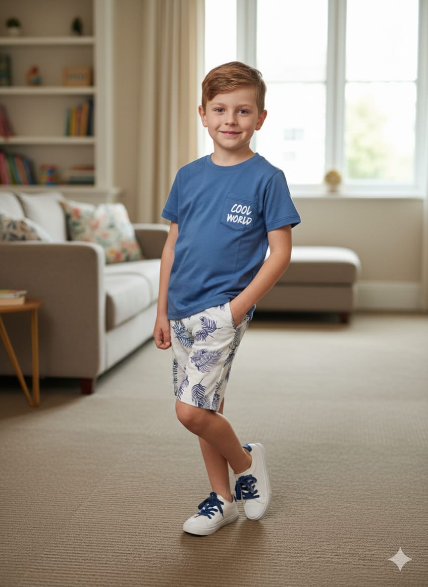 Cool World Blue Nicker Suit -Boys