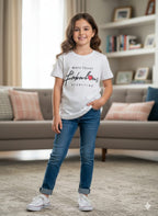 Fabulous Print off white T- Shirt- Girls