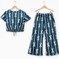 Ribbon Print navy Skate Fish- Girls