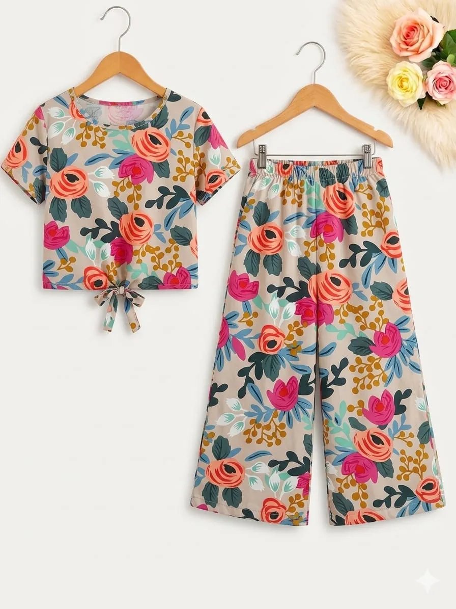 Rose Flowers Print Skin Skate Fish- Girls