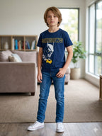 Shadows Print Blue T-Shirt Boys