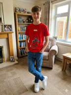 Marvel Print red T-shirt-Boys