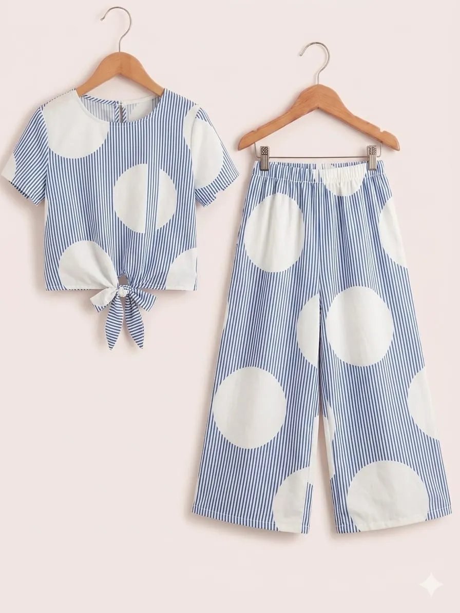 Circle Print grey Skate Fish- Girls