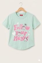 Follow Our Heart Pista T-Shirt- Girls