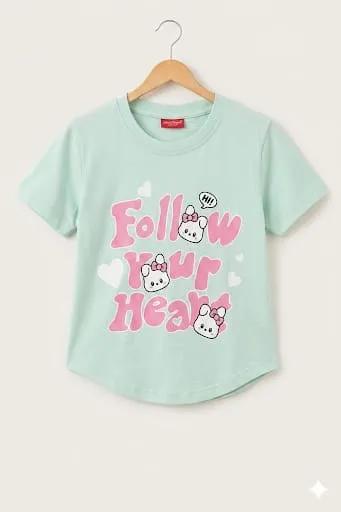 Follow Our Heart Pista T-Shirt- Girls (49N)