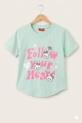 Follow Our Heart Pista T-Shirt- Girls