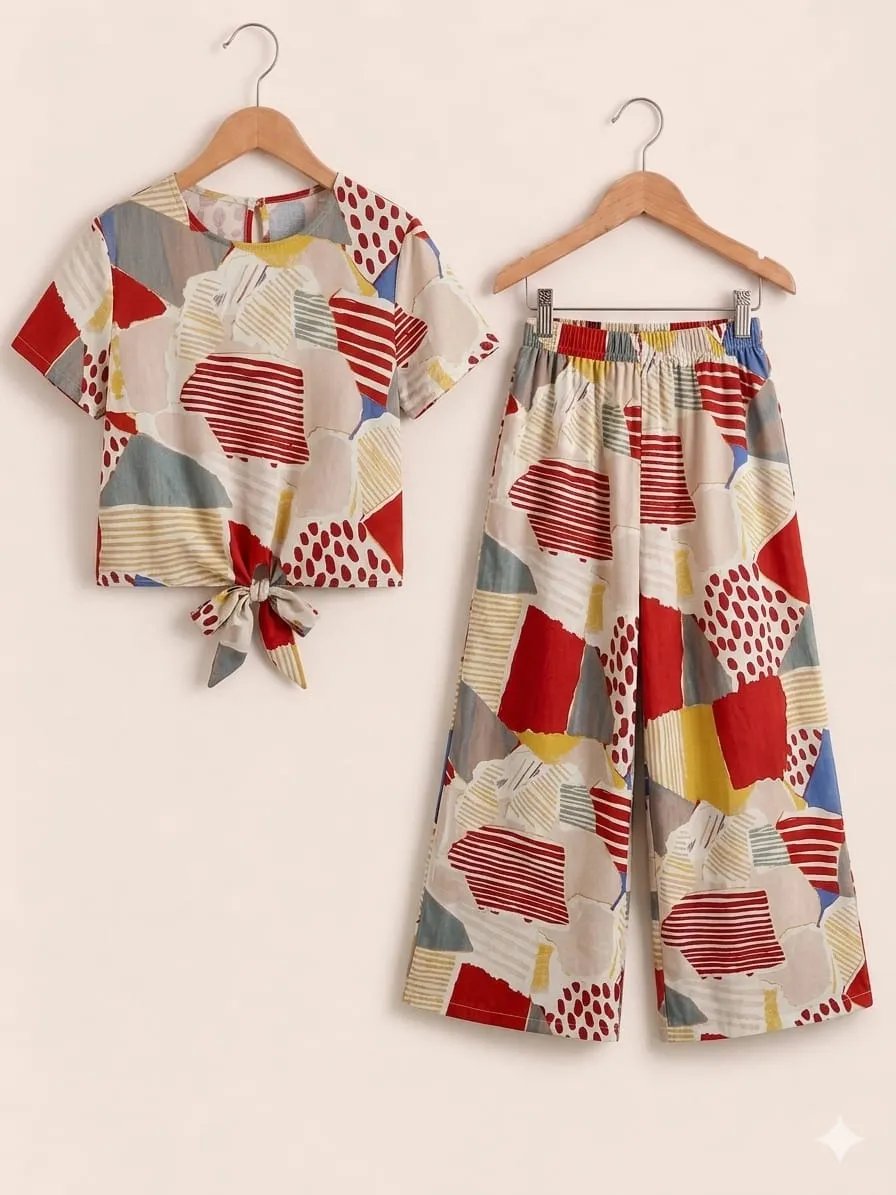 Multiple Shapes Print Skin Skate Fish- Girls