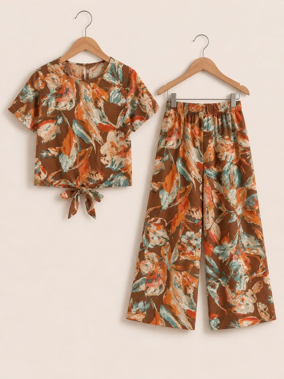Multiple Colors Printing Brown Skate Fish- Girls
