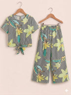 Black Lines Print White Skate Fish-Girls