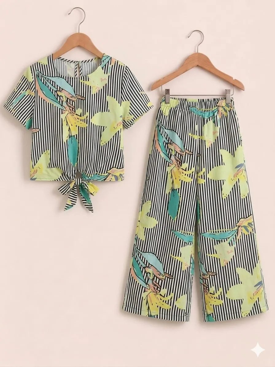Black Lines Print White Skate Fish-Girls