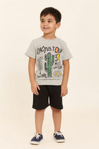 Cactus Tour Oatmeal Nicker Suit-Boys